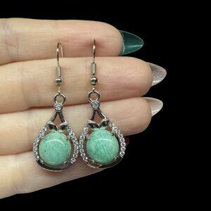 Variscite Gemstone Jewelry Earrings fashion accessories dangle trendy gift new